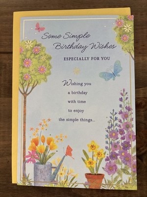 Hallmark BIRTHDAY Greeting Card  Enjoy The Simple Things 