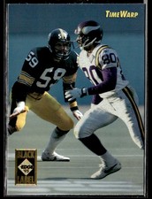 1995 Collector's Edge #10 Cris Carter Jack Ham TimeWarp Black Label Prisms