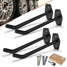 Tire Rack Wall Mount, 10 Inch Large Garage Hooks Heavy Duty Storage, Ladder H...