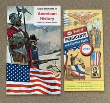 VTG 60s Humble Oil Great Moments American History ENCO Book American Presidents