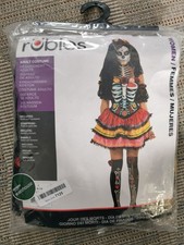 Rubie's Official Day of The Dead Senorita Skeleton Costume, Size L(14-16 UK)