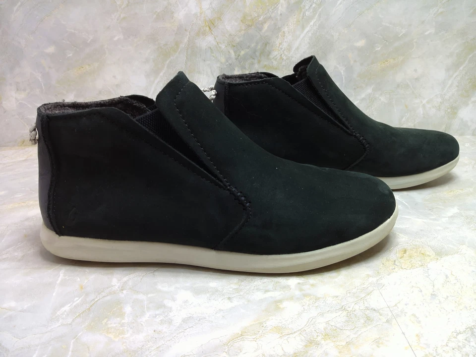 Olukai Hawai'iloa Manu Hope Botas Mujer Talla 7 Negro Gamuza Informal Tenis Tobillo Foto 2 de 4