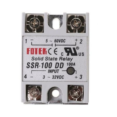 Halbleiterrelais Solid State DC Relais SSR-100DD 100A 3-32V DC 5-200V Modul