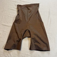 Ruby Ribbon Shapewear Shorts Womens Medium Brown High Waist Smoother Control