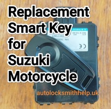 Replacement Smart Key for Suzuki Motorcycle GSX 