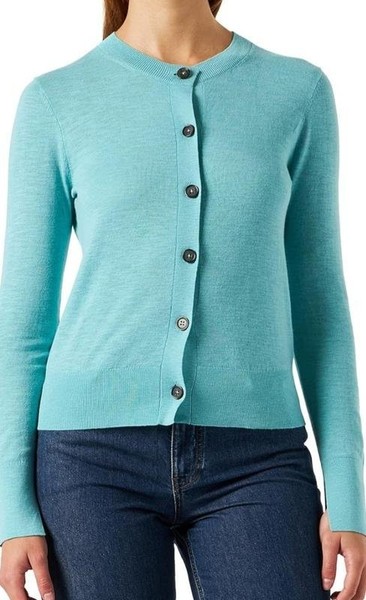 Women Marc O'Polo Sweater Turquoise Cotton XS