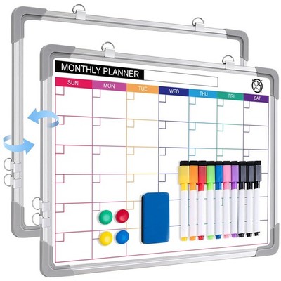 Whiteboard Magnetisch A3 40x30 cm Doppelseitig Magnettafel Wand Monatsplaner