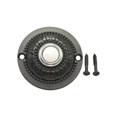 Strong Metal Doorbell Push Button Built In Light Classical Round Style for Home