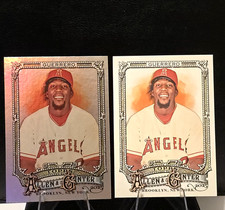 2025 Topps Allen & Ginter Silver Portrait SP & Base Vladimir Guerrero Angels