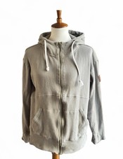 Ampersand Avenue Women's Hoodie Size M Green Cotton Blend Full Zip Long Sleeve