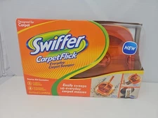 SWIFFER Carpet Flick Carpet Sweeper Starter Kit Cleaner with 4 cartridges 2005