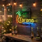 Corona Beer Neon Sign Palm Tree Real Glass Bar Light Vintage GHN Neon 2003