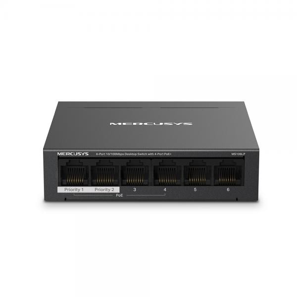 6-port 10/100 mbps desktop switch with 4-port poe+ - Immagine 2