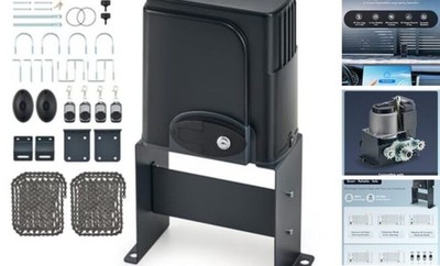  CGHL14 Automatic Gate Opener, HomeLink Compatible Sliding Gate Opener 1400 lb