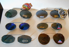 VTG 6-PC LOT Clip-On Polarized Adjustable SUNGLASSES NOS