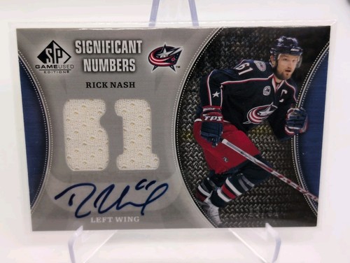2009-10 SP Game-Used Significant Numbers Rick Nash #SN-RN /61 Jersey Auto