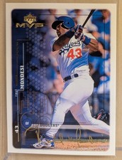 1999 Upper Deck MVP GOLD SCRIPT SIGNATURE #105 Raul Mondesi RARE PARALLEL /100