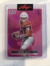2024 Leaf Pro Set Pink Pre-Production Proof QUINN EWERS #1/1! Texas! Rookie!