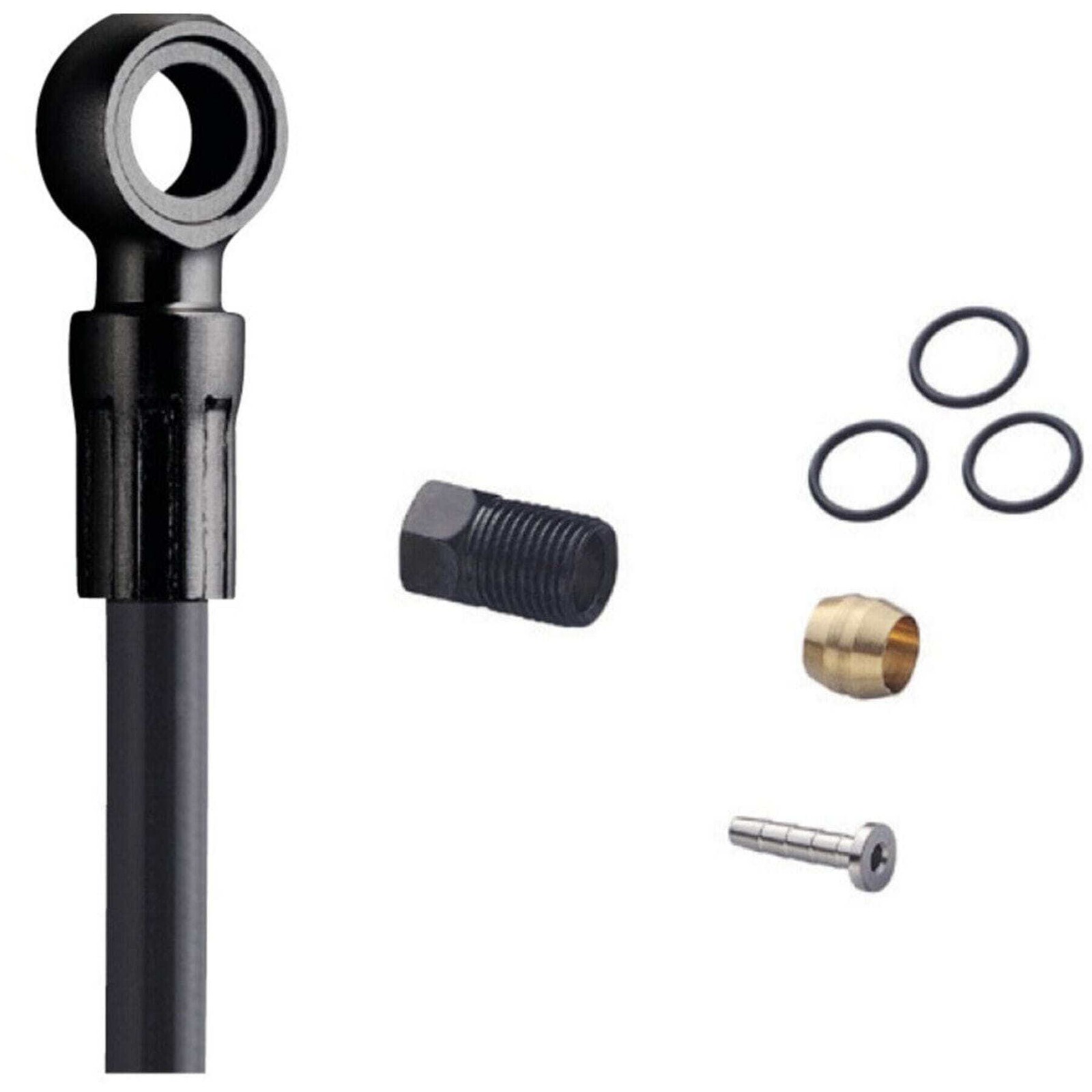 Shimano XTR SM-BH90 XTR disc brake cuttable hose, straight banjo, rear, black