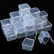 48 Packs Clear Small Plastic Containers Transparent 2 x 2 x 1.4 in,