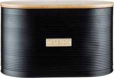Typhoon Otto Black Bread Bin 10,5L capacity - New but a dent at bottom, sticky t