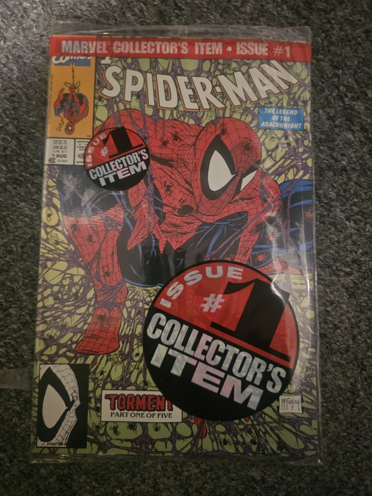 Spider-Man #1 poly bagged (1990) Todd McFarlane Cover & Art  Sealed