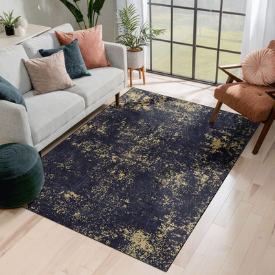 5x8 Washable Area Rug Low-Pile Non-Slip Foldable for Bedroom Living Room Kitchen