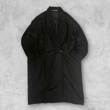 ISSEY MIYAKE 80S OVERSIZED KIMONO WRAP COAT MEN DARK NAVY SIZE ONE SIZE USED