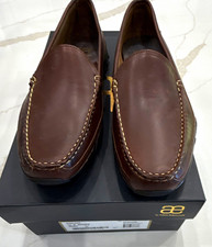 New Allen Edmonds Boulder 40023 Men s 12 B Brown Leather Loafers Driving Shoes