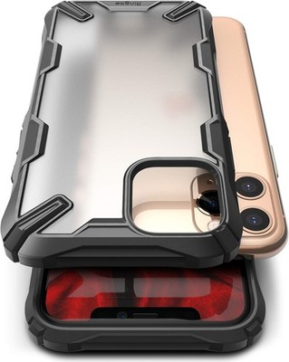 Fusion-X Matte iPhone 11 Pro Max Case, Anti Glare Fingerprint Resistant - Black