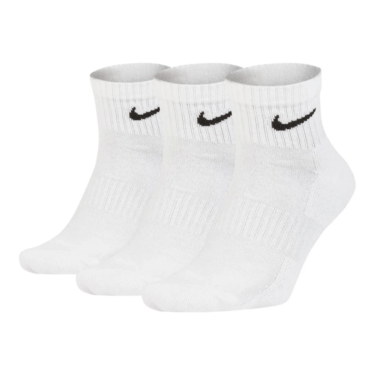 NIKE Unisex 3er Pack Sportsocken - Everyday, Cotton Cushioned Ankle, einfarbi...