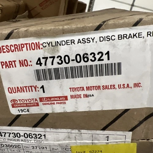 OEM Toyota Camry 2019-2024 Toyota 4773006321 Front Right Disc Brake Caliper