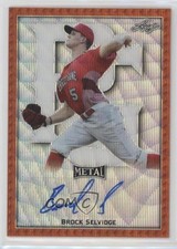 2020 Leaf Perfect Game All-American Classic Metal 1/1 Brock Selvidge Auto a8r