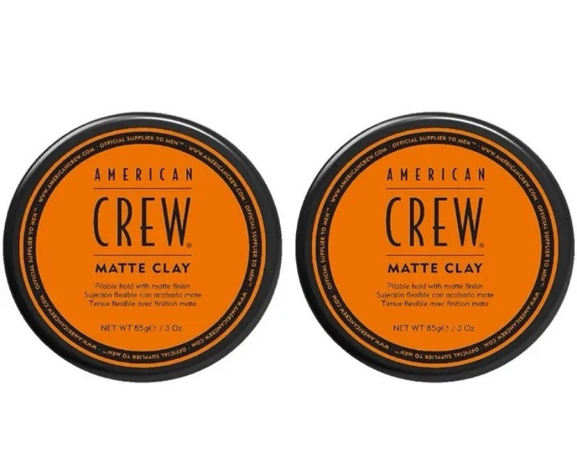 American Crew Matte Clay, Medium/High Hold, 3oz (Pack of 2)