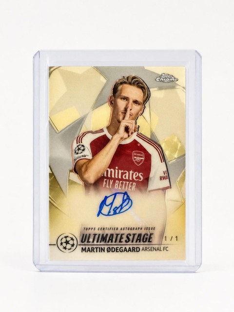 2025-26 Topps Chrome UEFA Martin Ødegaard Ultimate Stage Auto Superfractor 1/1 A
