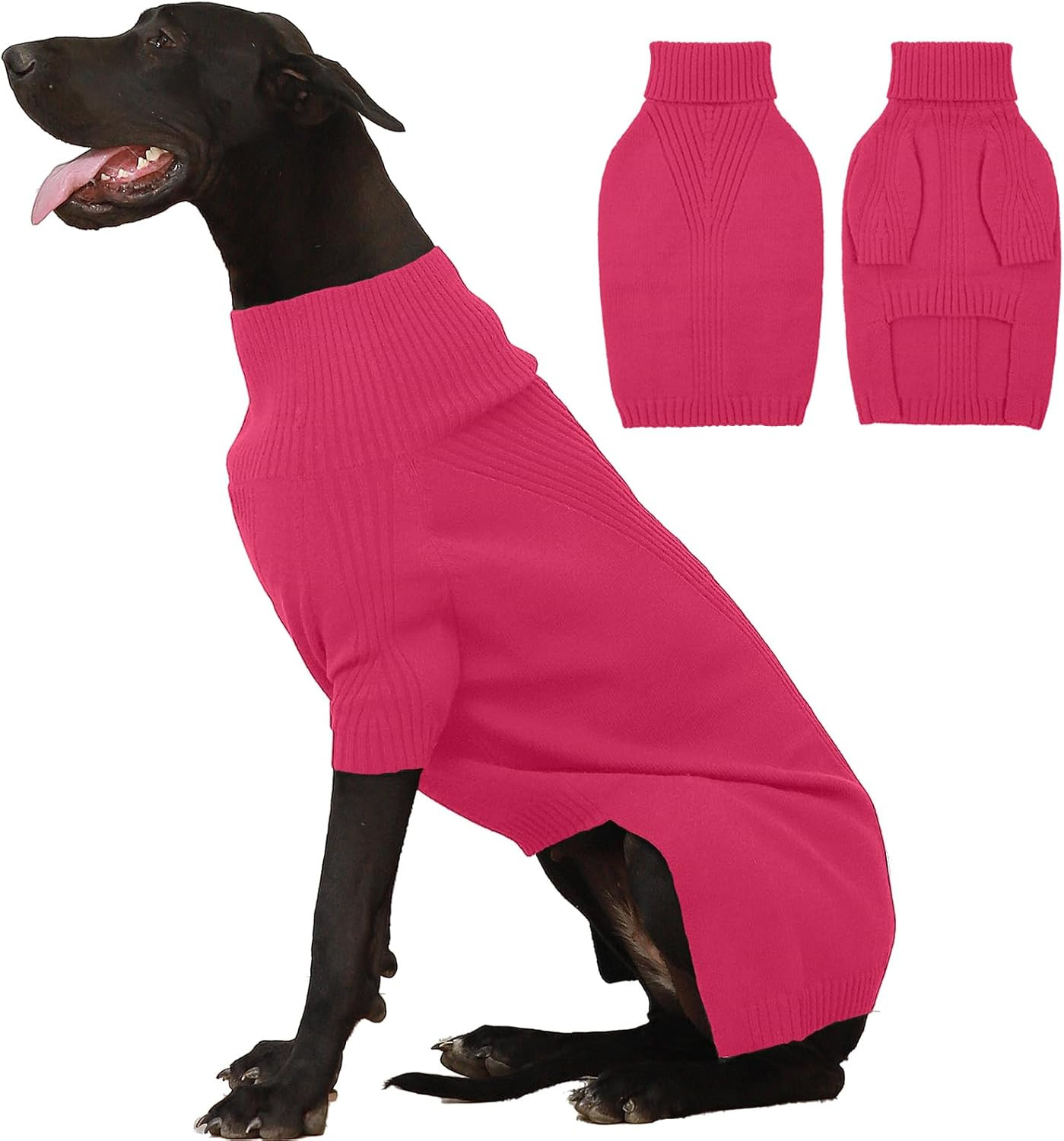 Maglione per Cani Natale - Caldo Maglione Dolcevita Invernale Morbido