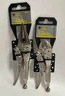 Steel Grip 6" Long Nose and 5" Straight Jaw Locking Pliers