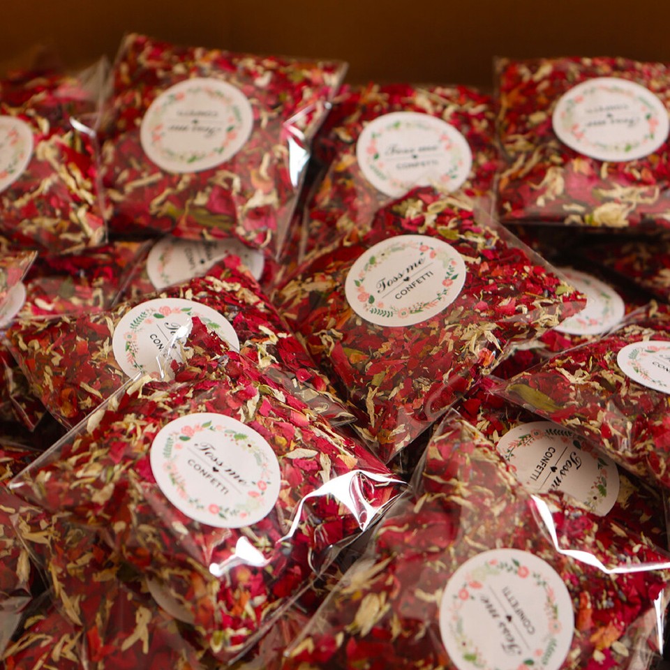 Biodegradable Pressed Floral Dried Petal Rose Dried Flower Wedding