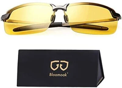 ‎BLOOMOAK Night Driving Glasses, HD Night Vision Polarized Driving Glasses for Fishing |