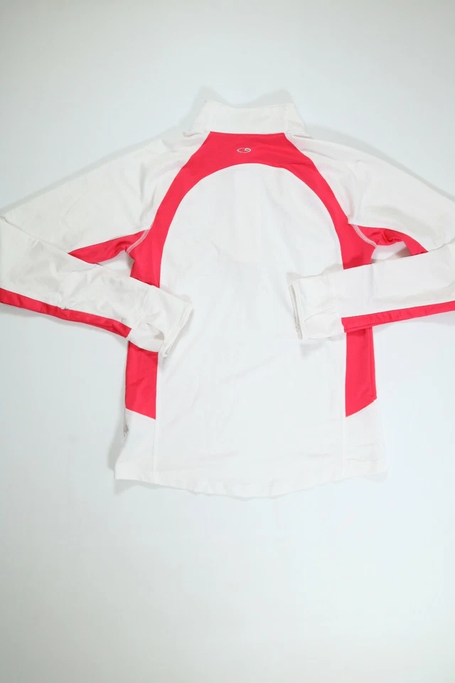Pullover deportivo para mujer C9 Champ blanco 1/4 cremallera pequeño S usado en excelente estado Foto 2 de 4