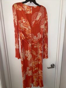 red flowered maxi dress