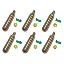 LOT 6 Leland RK-26 CO2 Re-Arm Kit 24 Gram Cartridge Bluestorm Cirrus/Cirro 26