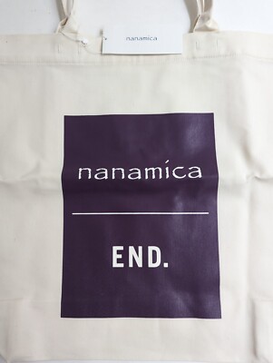 NANAMICA x End. Purple Label Cotton Tote Bag - Beige Deep Purple