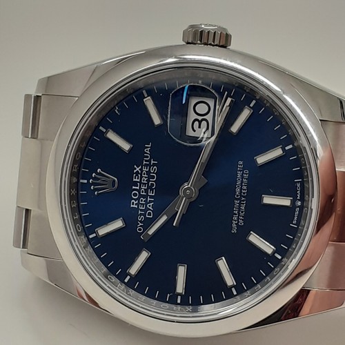 Rolex Datejust 36 mm Blue Sticks Dial 