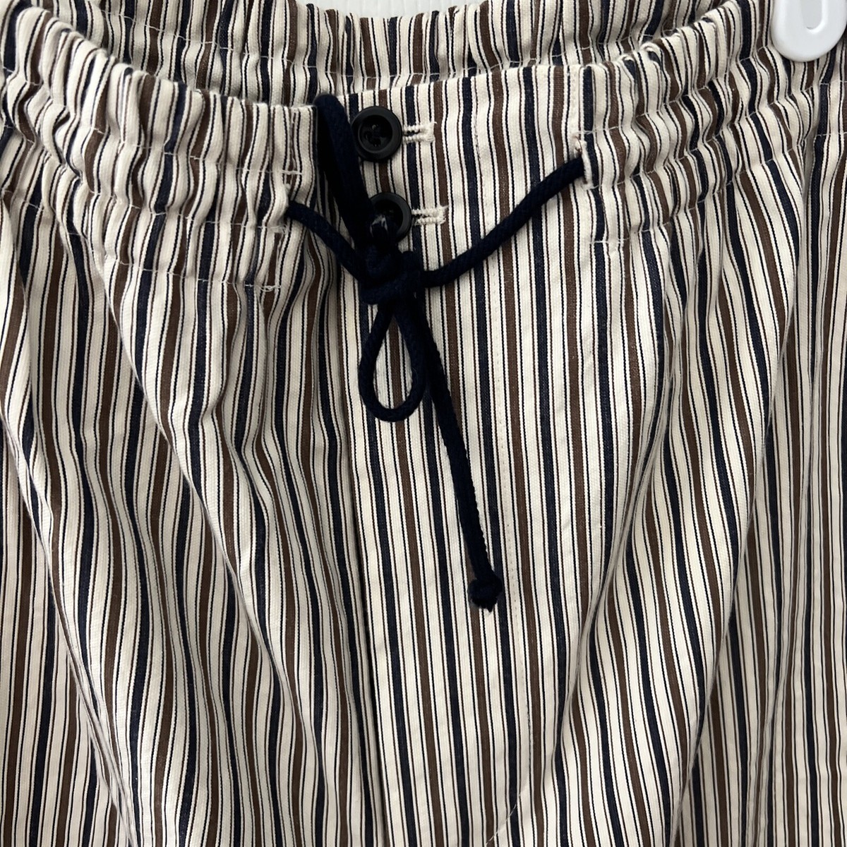 Hermes Men's Striped Pants 100% Cotton Size 50 Drop 8R Italy Hermes Men's Striped Pants 100% Cotton Size 50 Drop 8R Italy