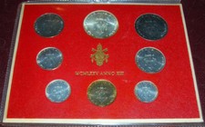 VATICAN CITY - PAULUS VI - EIGHT COIN SET (YEAR 1975)