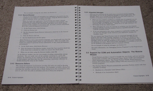 Vintage Digital Visual Fortran Standard Edition Version 6.0 w/ Disk & Manuals - Picture 14 of 18