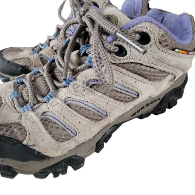Merrell Continuum Hiking Shoes Women s 8.5 Aluminum Marlin Trail Outdoor   Good