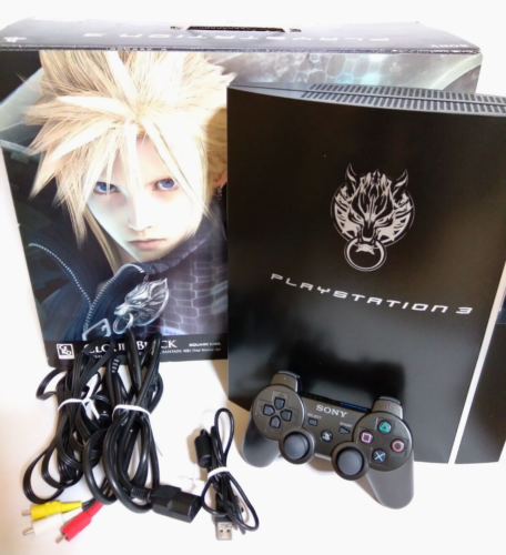 PS3 Console Cloud Black NO Game w/box Final Fantasy Vii Advent Children JapanVer - Picture 1 of 20