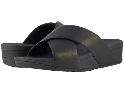 fitflop lulu cross slide black